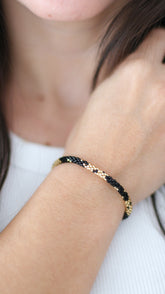 BOLD BLACK/GOLD BRACELET