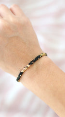 BOLD BLACK/GOLD BRACELET