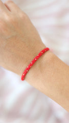 BOLD RED AND GOLD BRACELET