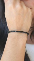 BOLD BLACK DOTS BRACELET