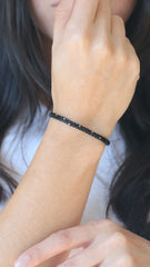 BOLD BLACK DOTS BRACELET
