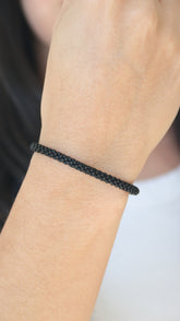 BOLD BLACK MATTE BRACELET