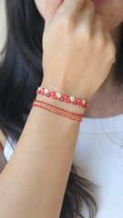 RED BLOSSOM BRACELET