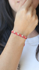RED BLOSSOM BRACELET