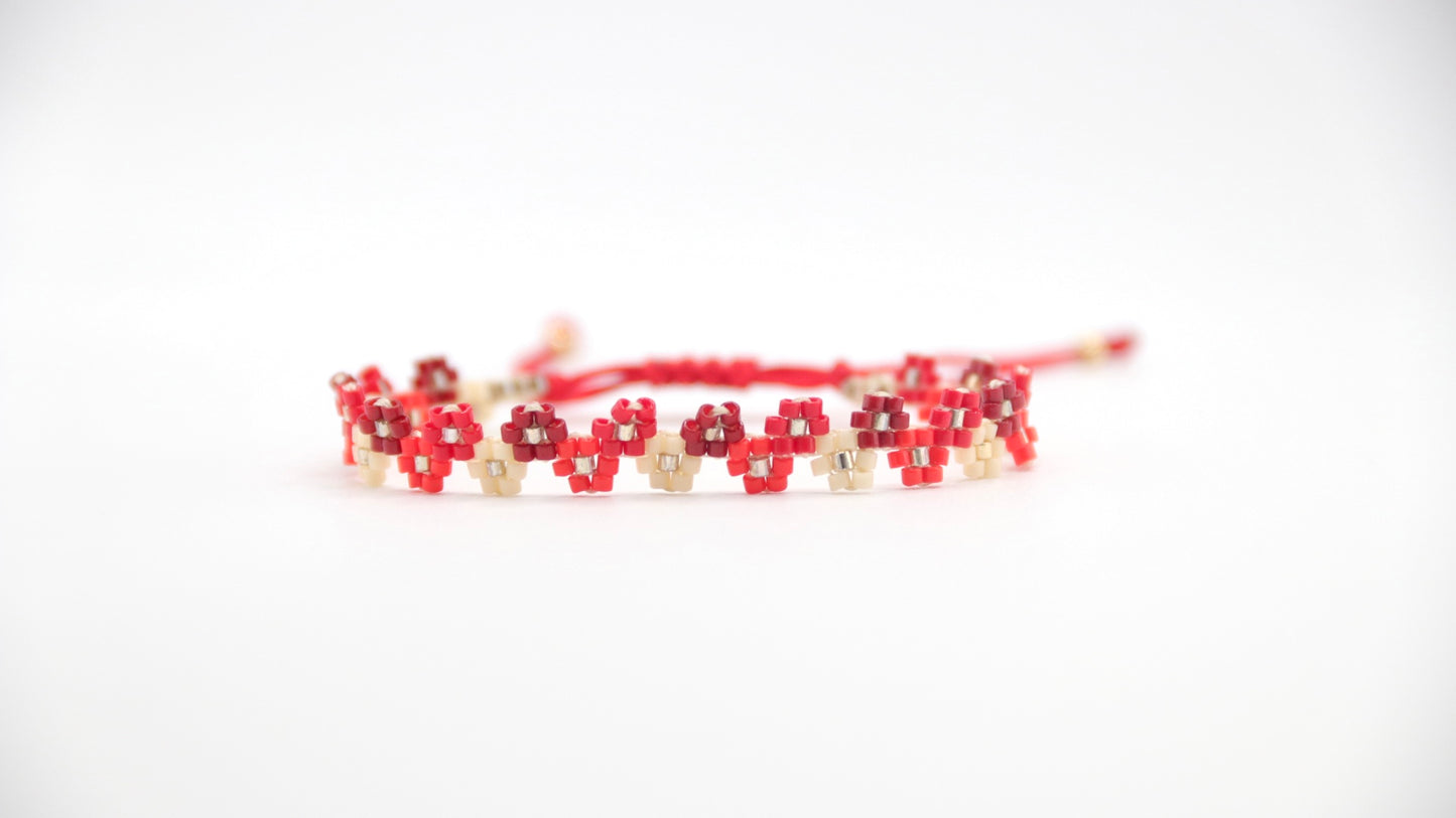 Petite Blossom Red Bracelet