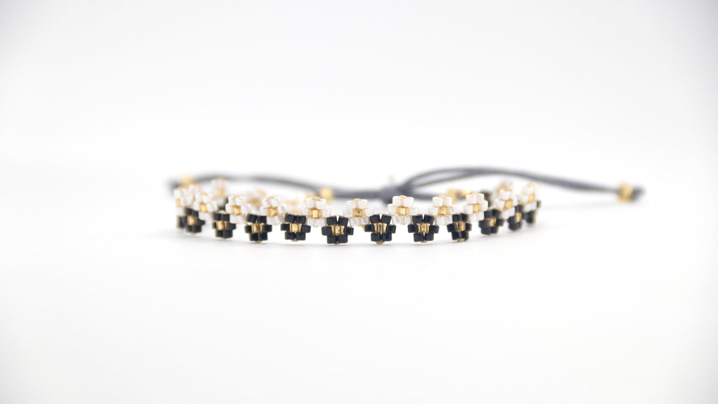 Petite Blossom B/W Bracelet