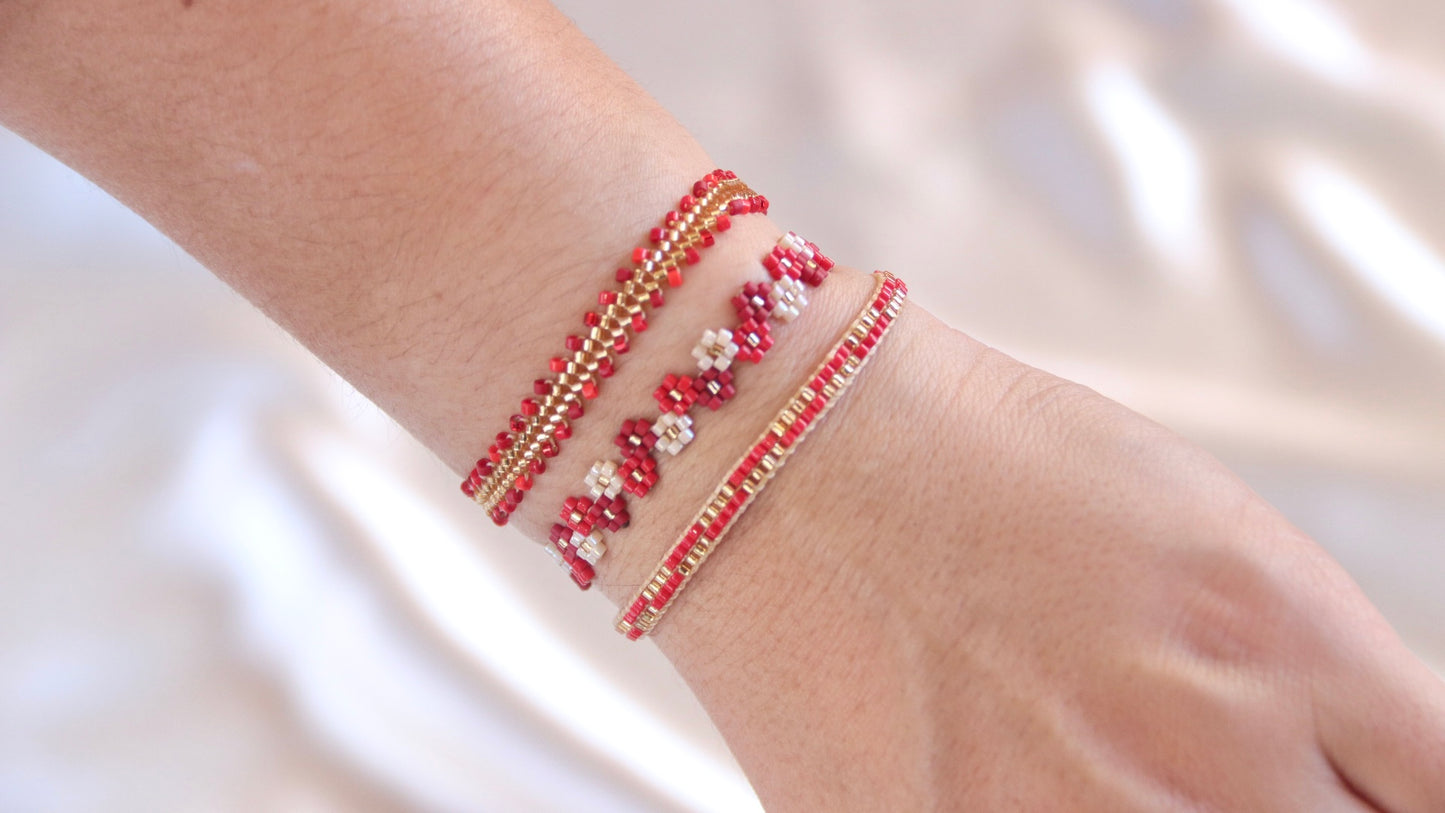 Petite Blossom Red Bracelet