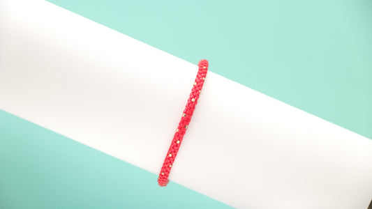 Tubular Red/Gold Bracelet