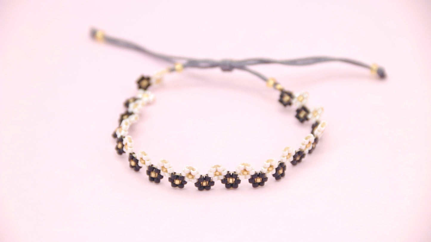 Petite Blossom B/W Bracelet