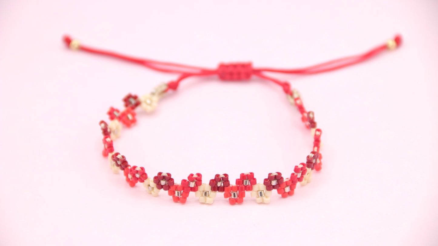 Petite Blossom Red Bracelet