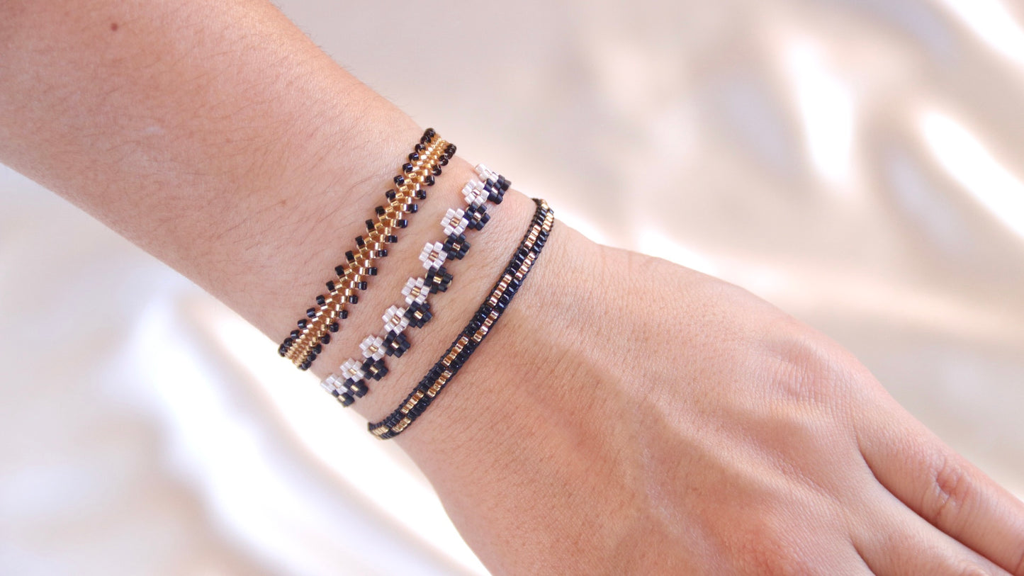 Petite Blossom B/W Bracelet