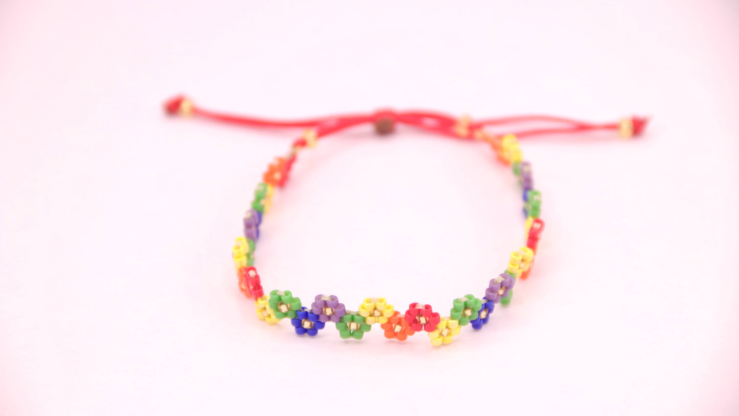 Petite Blossom Rainbow Bracelet