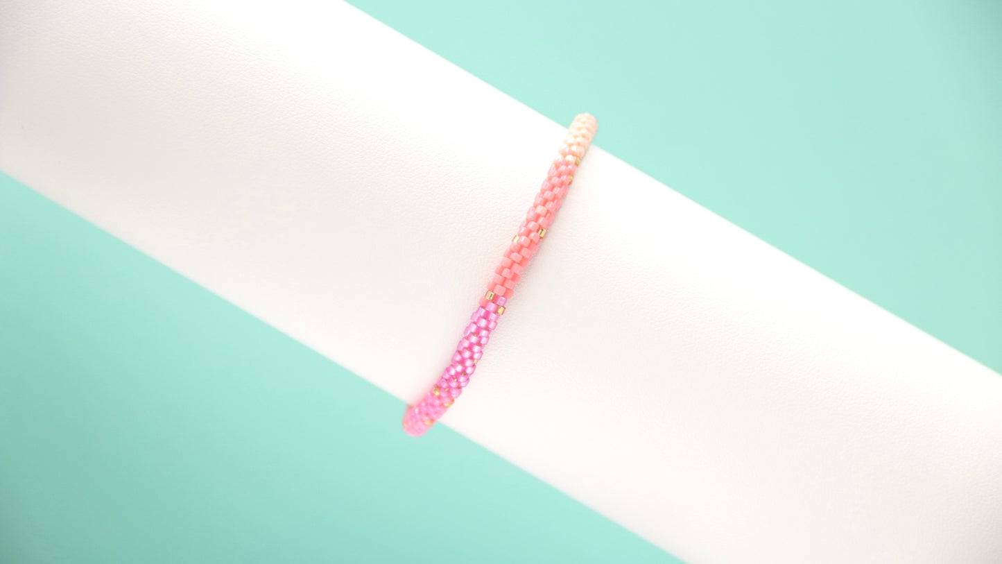 Tubular Pink Bracelet