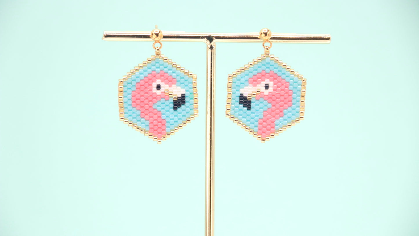 Flamingo Earrings