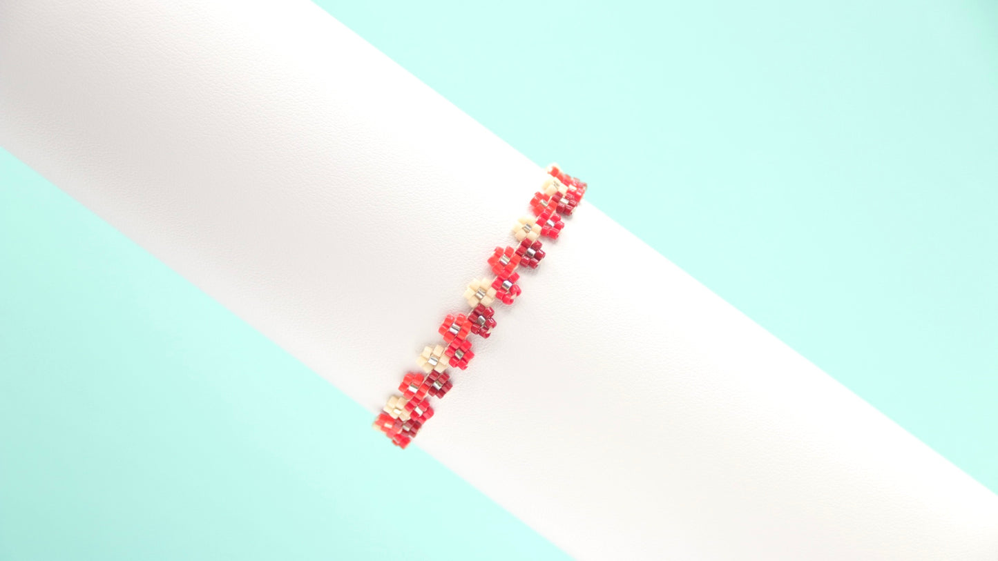 Petite Blossom Red Bracelet