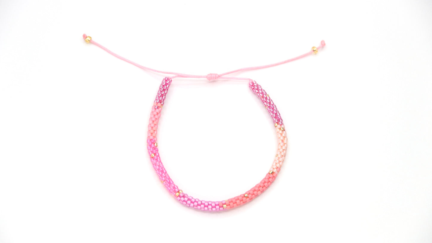 Tubular Pink Bracelet