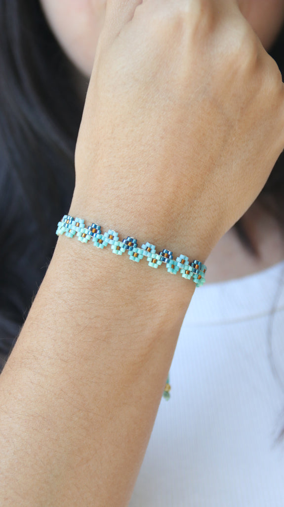 TURQUOISE BLOSSOM BRACELET – Zophy Store